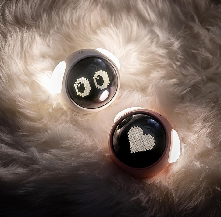 Night Light with Cute Expression Emotion Alarm Clock Voice Controlled Light Multifunctional Consumer Electronics