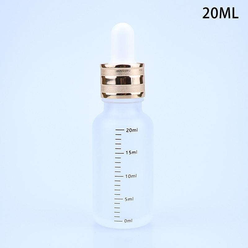 Liquid Pipette Bottle for Aromatherapy Travel Refillable 5ml-100ml Reagent Dropper Bottles with Scale Sanding Glass Eye Drop