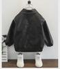 Kids' Stitch Leather Jacket - 2023 Korean Style Spring/Autumn Trendy Boys' Cool Jacket
