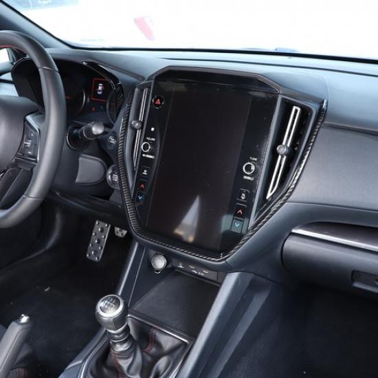 ABS Карбоновая Рамка-Отделка Экрана Автомобильной Навигации Аксессуары Для Subaru WRX -