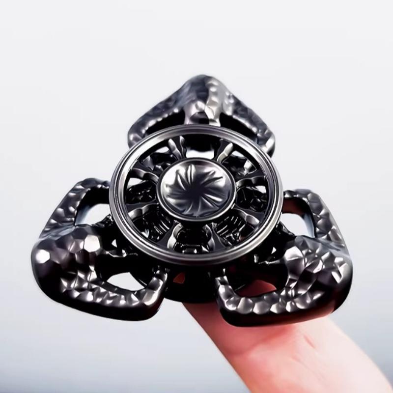Hand Fidget Spinner Roller Metal Fingertip Rotating Spinning Top Tip Edc Stress Relief Sensory Toy Adults Anti Anxiety Autism