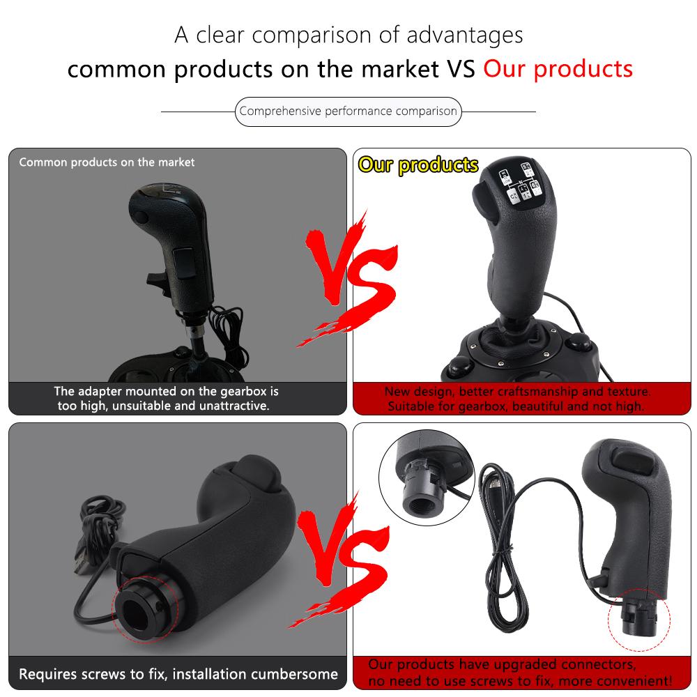 USB-ручка переключения передач для Logitech G923 G29 G27 G25 TH8A для ETS2 и ATS Scania Truck High Low Gear Simulator Shifter