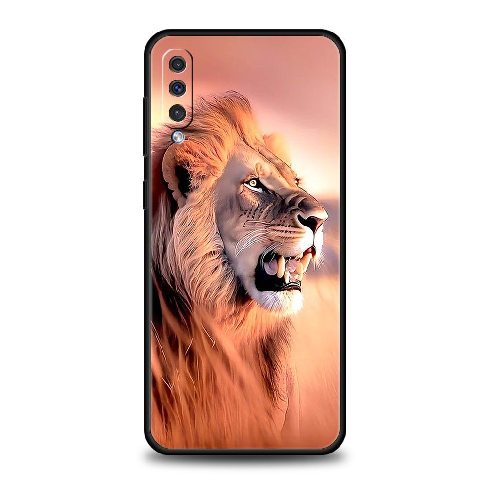 Чехол для телефона Лев Альфа Самец Котёнок Для Samsung Galaxy A56 A36 A26 A34 A17 A16 A06 A14 A12 A54 A72 A24 A22 A20e A52 A50 A40 A32