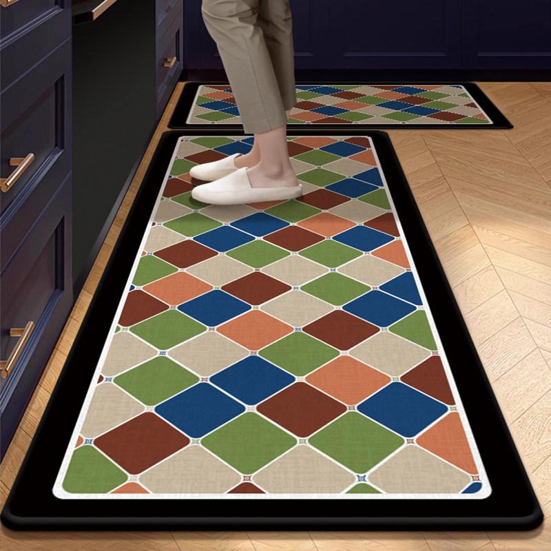 Kitchen Floor Mat - Anti-oil, Washable, Non-wearing Carpet Pad. Home Use. Absorbs Water and Oil. Resistant To Dirt. New Style.