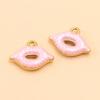 Stainless Steel Enamel Drip Oil Heart, Hat, Lips Pendants – 4 Styles, Colorfast DIY Jewelry Accessories