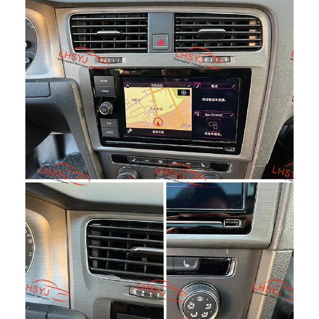 8 inch / 9.2 inch Piano Black MIB Frame Radio Panel Decorative Frame For Volkswagen Golf 7 MK7 Golf 7.5 MK7.5 MIB Screen Bezel