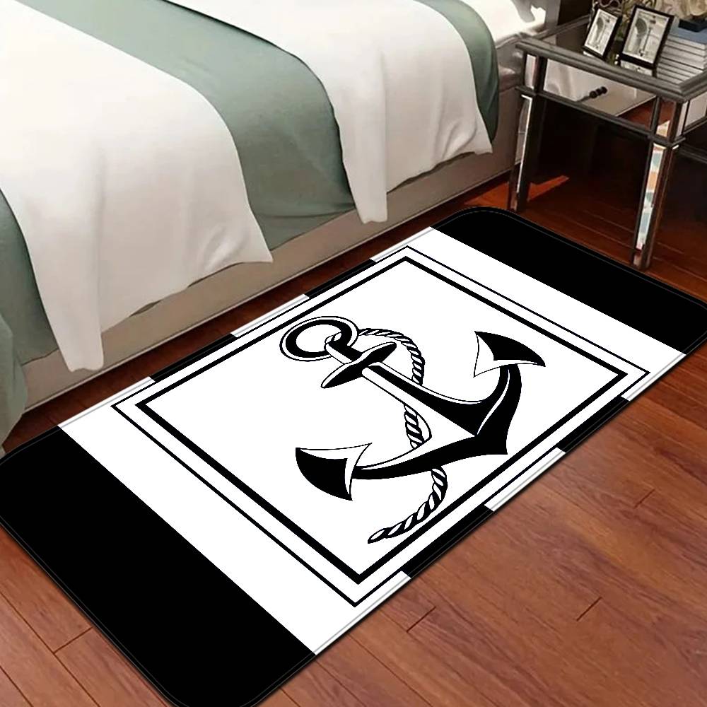 retro cruise ship Anchor Room Mats Anti-slip Absorb Water Long Strip Cushion Bedroon Mat Household Carpets