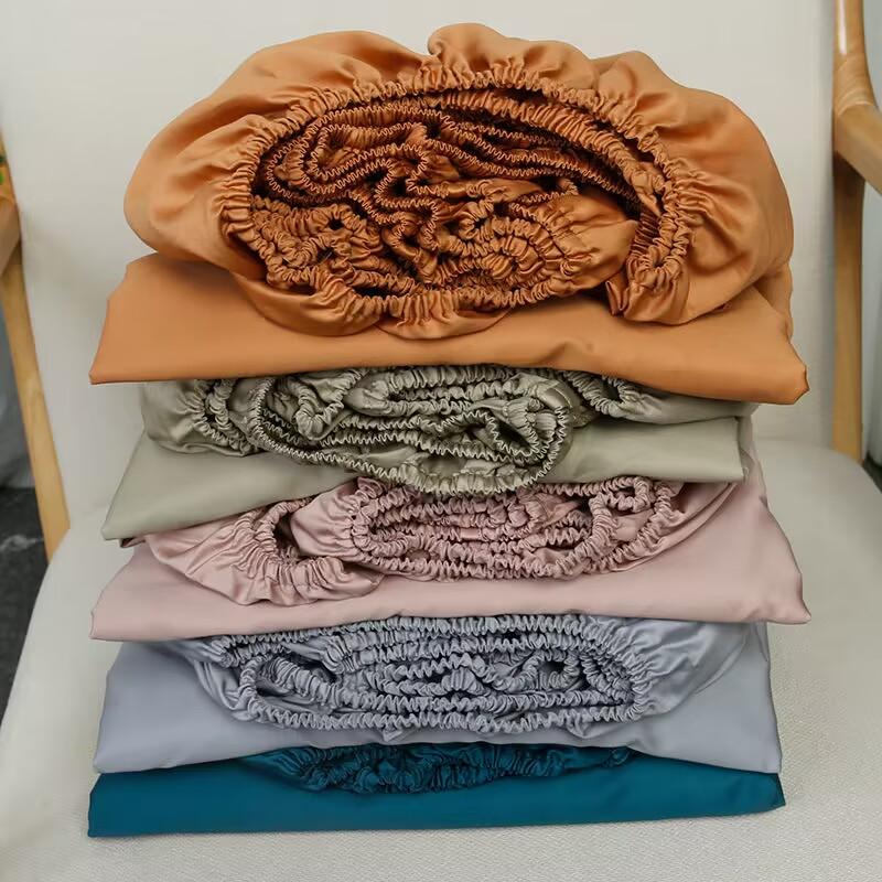 Простыня на резинке из хлопка с резинками, мягкий нескользящий чехол для матраса, покрывало для дома, спальни, односпальной кровати, двуспальной кровати, размера «king-size» и «queen-size»