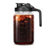 Cold Brew Coffee Maker 32oz/64oz Glass Pitcher with Stainless Steel Filter Wide Mouth