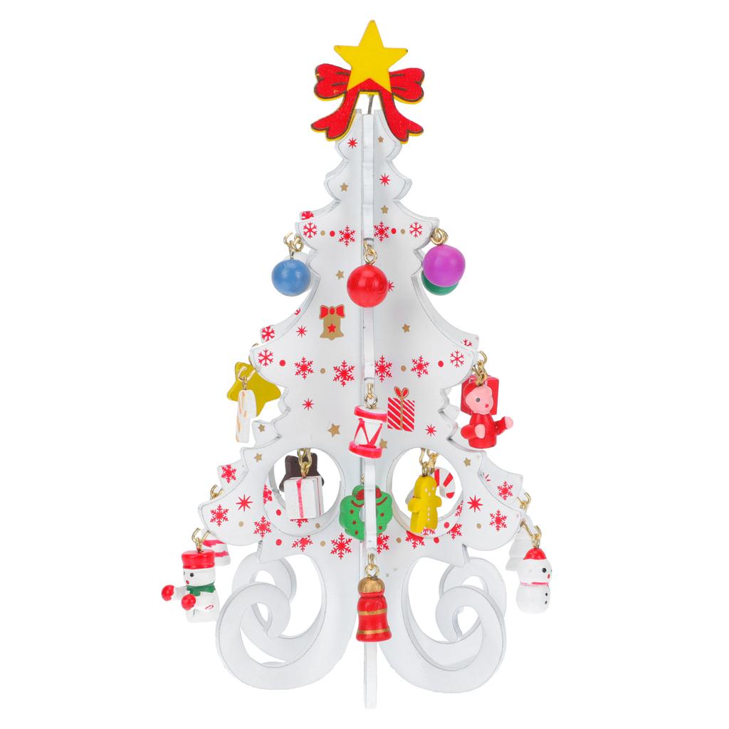 Украшения для рождественской елки своими руками из дерева Декор Рождество поделки Мини настольные елки фестиваль Домашнее руководство очаровательные декоративные