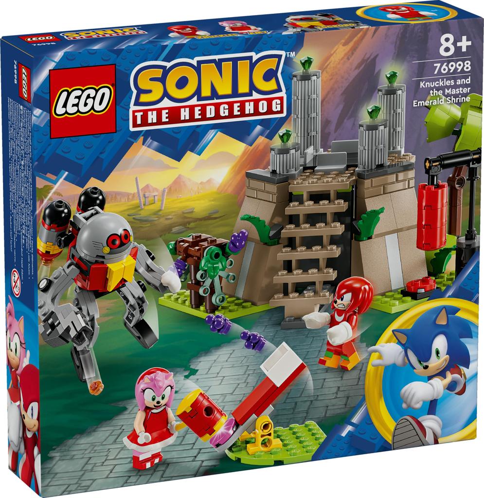 LEGO Sonic the Hedgehog Knuckles and the Temple of the Master Emerald Toy Подарок на день рождения Блок Рождество Мальчики Девочки Дети 8 лет 9 лет