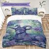 Goat Demon Pattern Bedding uilt Set uilt Cover Pillowcase Home Decoration Birthday Gift (1 * duvet cover + 2 * pillowcase  without core)142
