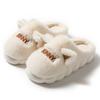 Home Bag and Cotton Slippers, Non-slip Thick-soled Plush Warm In Winter, Cute Fluffy Cotton Shoes for Couples