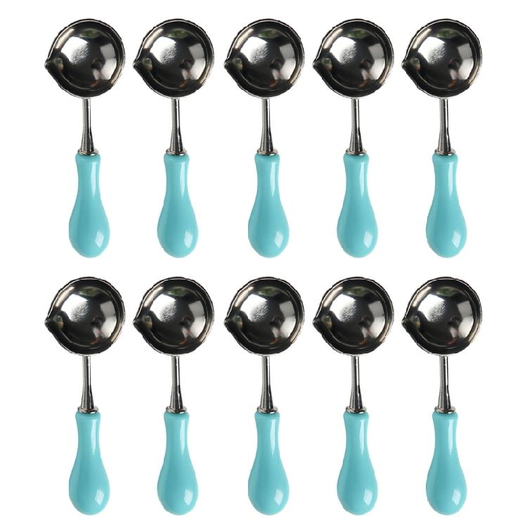 10 шт./набор Ложка для плавления воска для опечатывания Ложка для восковой печати Ложка для плавления штампа для восковой печати Конверт