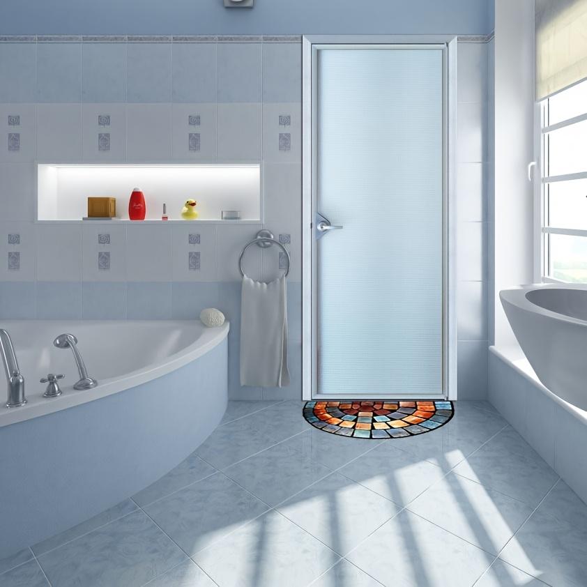 Нескользящий дверной коврик Chic Art Design — толстый, мягкий полиэстеровый ковер для домашнего декора, идеально подходит для веранд и гостиных