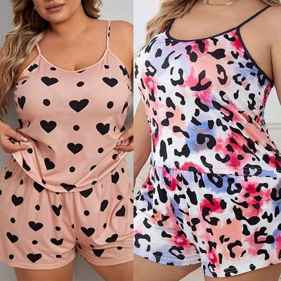 Женский летний пижамный комплект, свободные повседневные шорты и футболка, комплект для дома