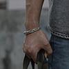 Мужские плетеные браслеты-манжеты с открытым дизайном, ретро, ручная работа, изысканные украшения, уникальный подарок