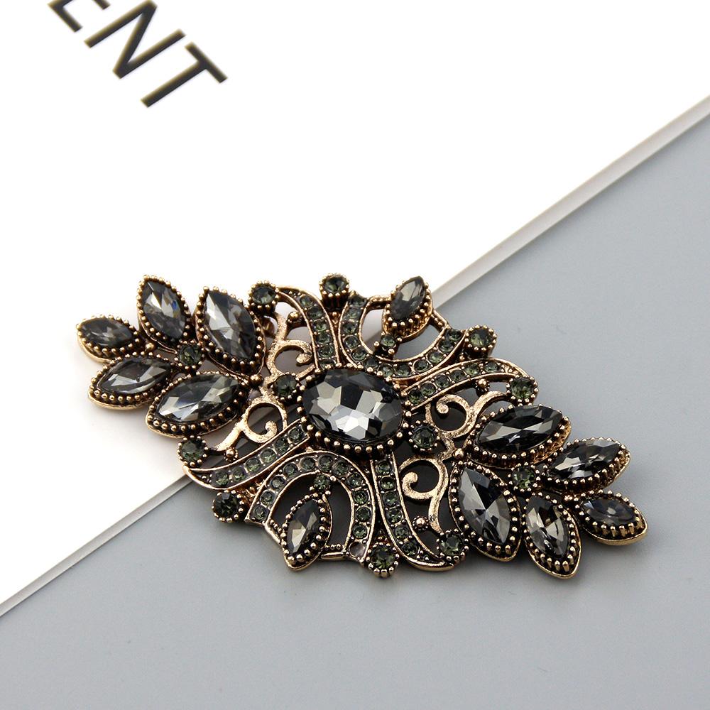 Элегантная цветная женская брошь Этнические свадебные украшения Богемный шарф в стиле барокко Кофейная брошь