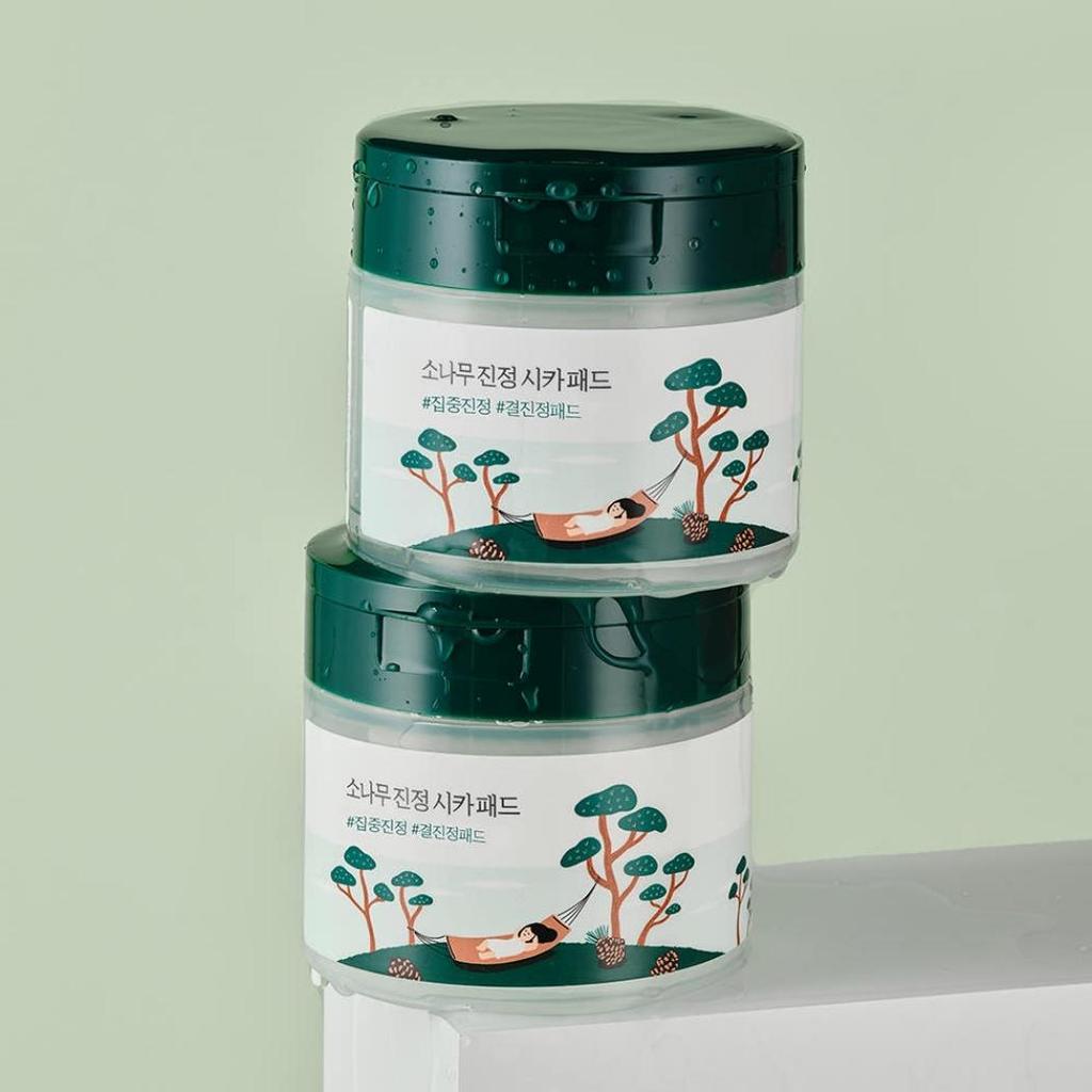ROUND LAB Pine Calming Cica Pad Soothing Hydrating Toner Pads 50 Pads 195ml