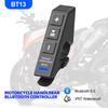 V5.0 Wireless Bluetooth Button Remote Controller for Riding Earphone Helmet Headset Car Steering Wheel Motorcycle Bike Handlebar Media Controller