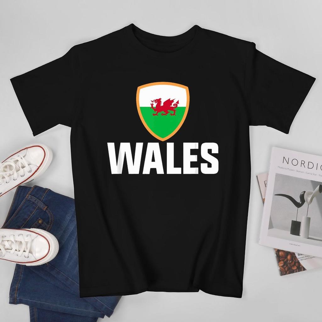More Design Wales Flag Welsh Unisex Tshirt Tees Tshirt Oneck T Shirts Unisex Boys Clothing 100 Cotton