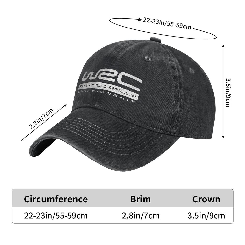 World Rally Championship WRC Baseball Cap Vintage Distressed Denim Headwear for Men Women Outdoor Running Golf Soft Hats Cap