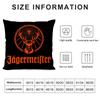 Крутая наволочка J-Jagermeister Подушка Ультрамягкая Ткань, Дружелюбная к Коже Комфорт Облака и Скрытая Молния