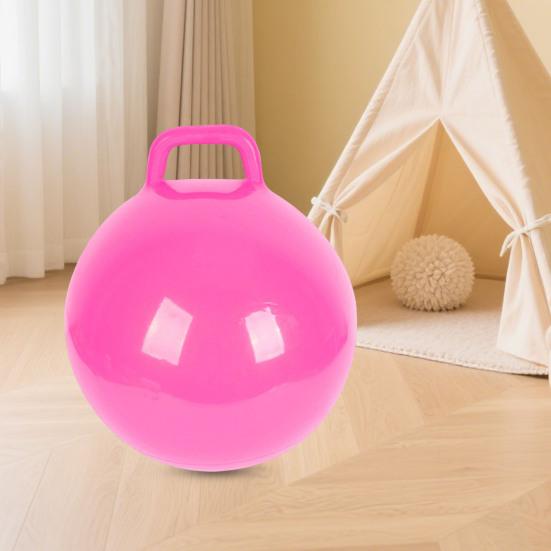 Kids Inflatable Ball Handle Horse Bouncing Toy 45cm Cartoon Bouncing Ball Beach Pool Toys Fun Stress Relief Gifts