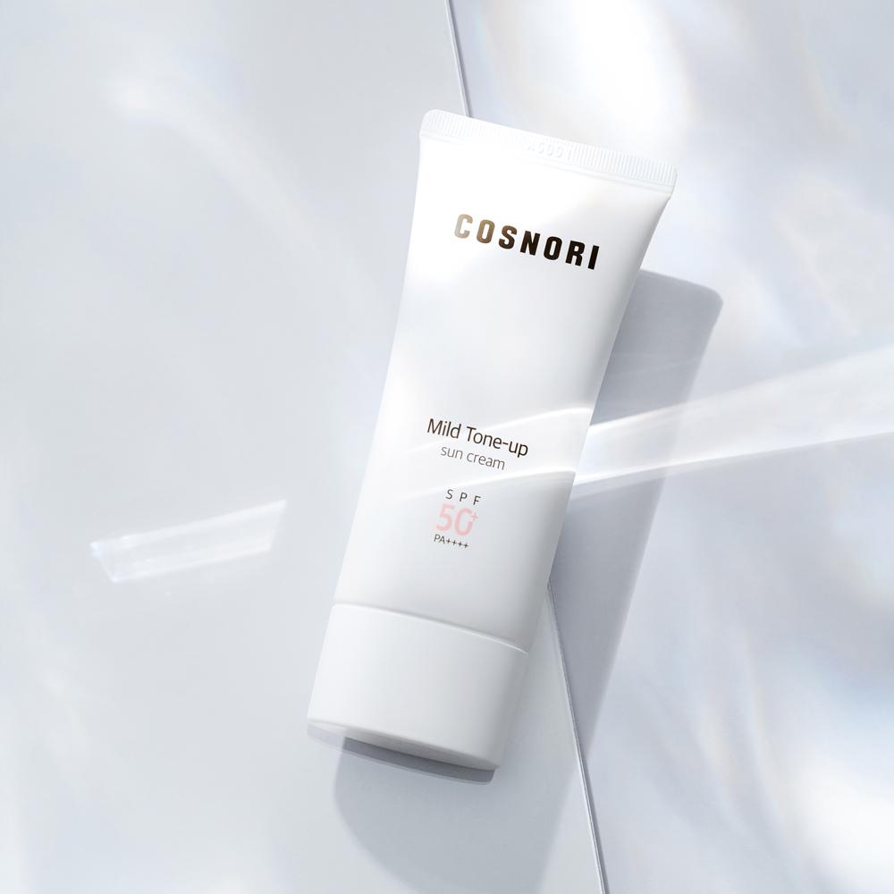 Cosnori Mild Tone-Up Sun Cream SPF50+ PA++++ (50ml) – Vegan UV Protector with Natural Tone-Up Finish, Korean