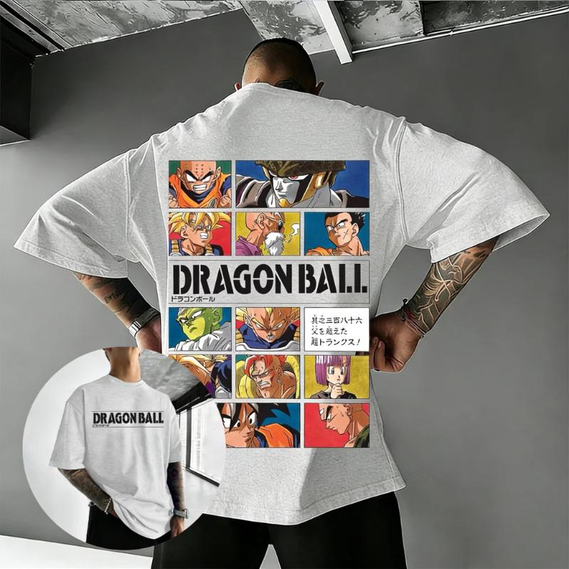 Dragon Ball Anime Graphic Tee Oversized Tshirt Men Women Cotton Vintage Goku Vegeta Print Summer 2026 Streetwear Casual Tops Y2k