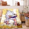 The Monkey D. Luffy-themed ONE PIECE flannel blanket is perfect for children, teens, and fans. It can be used as a bed blanket