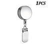 1/3/5Pcs Self-Adhesive Retractabl Towel Rack No Punch Automatic Rebound Towel Clip Anti Lost Bathroom Wall Hanging Towel Holder
