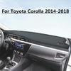 Кожаная накладка на панель приборов автомобиля, защитный коврик для Toyota Corolla 2014-2018