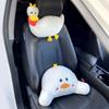 Подушка для головы автомобиля, подушка для шеи, милая мультяшная подушка с сердечком на спине, подушка на талию, подушка для спинки сиденья, автомобильный интерьер