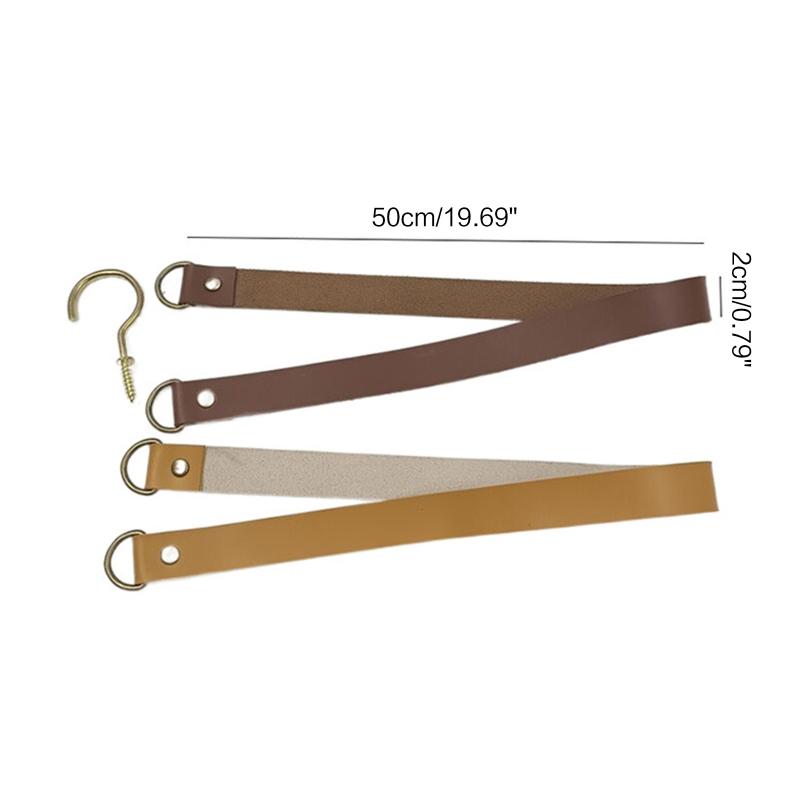 2 Pcs Leather Curtain Tiebacks Leather Curtain Buckle Creativity Curtain Holdbacks European Classic Retro Curtain Ties