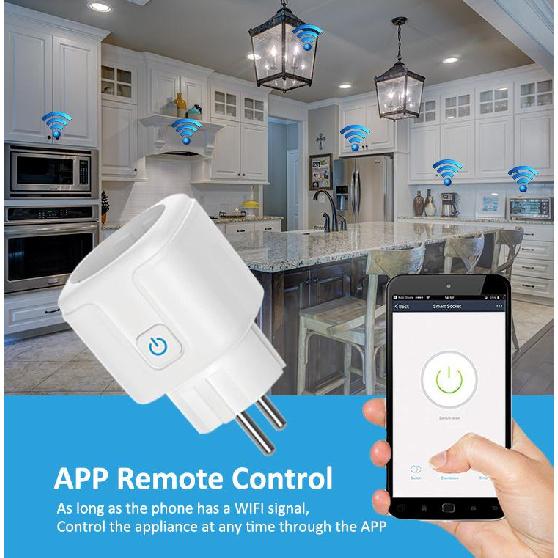 16A 20A умная розетка ЕС Wi-Fi умные розетки функция мониторинга времени голосовое управление работает с приложением Tuya Alexa Google Home