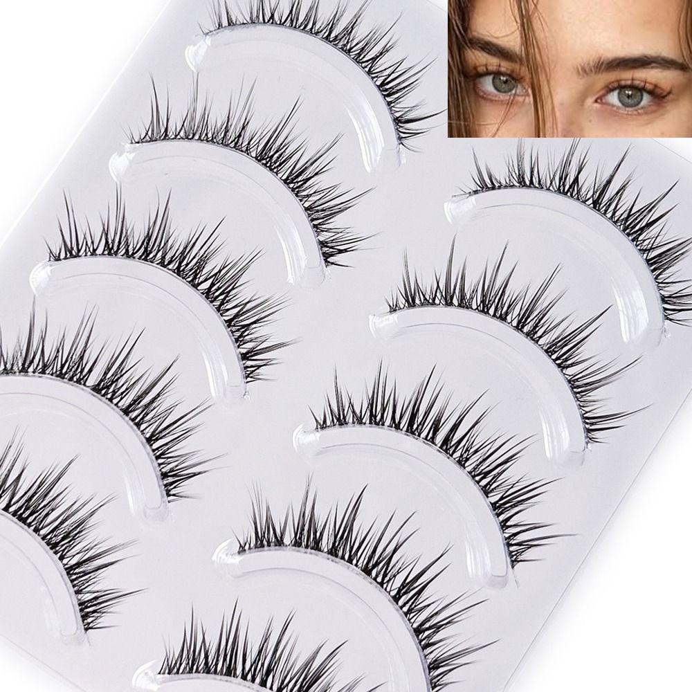 Thai Style Eye Lashes Soft Wispy Eye Makeup Tools 3D Mink False Eyelashes Eyelashes Extension