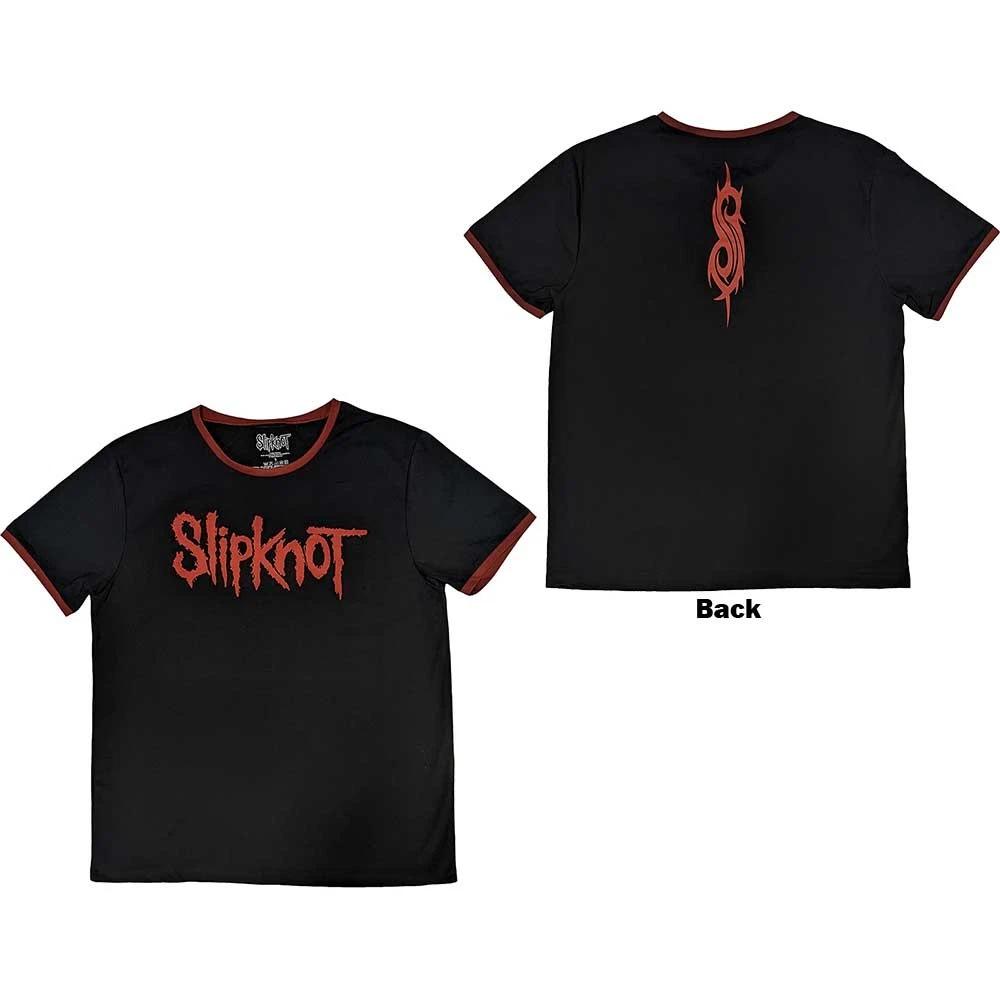 Черная новая футболка с логотипом Slipknot
