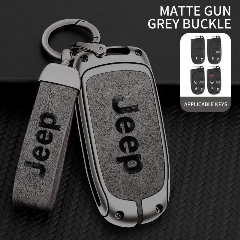 For Jeep Grand Cherokee WK2 KL Wrangler JK Commander Renegade Compass 2018 2022 Car Flip Key Case Cover Shell Fob Bag Accessory ALW1