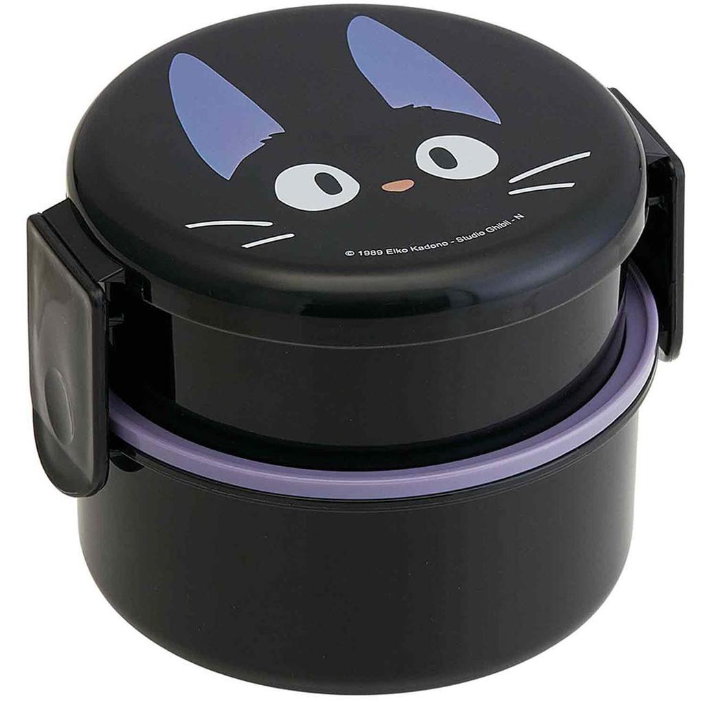 Skater Round Lunch 500ml with Two Made in Delivery Studio Ghibli Design Box, Capacity, Fork, Tiers, Japan, Jiji, Kiki's Service, (ONWR1-A)