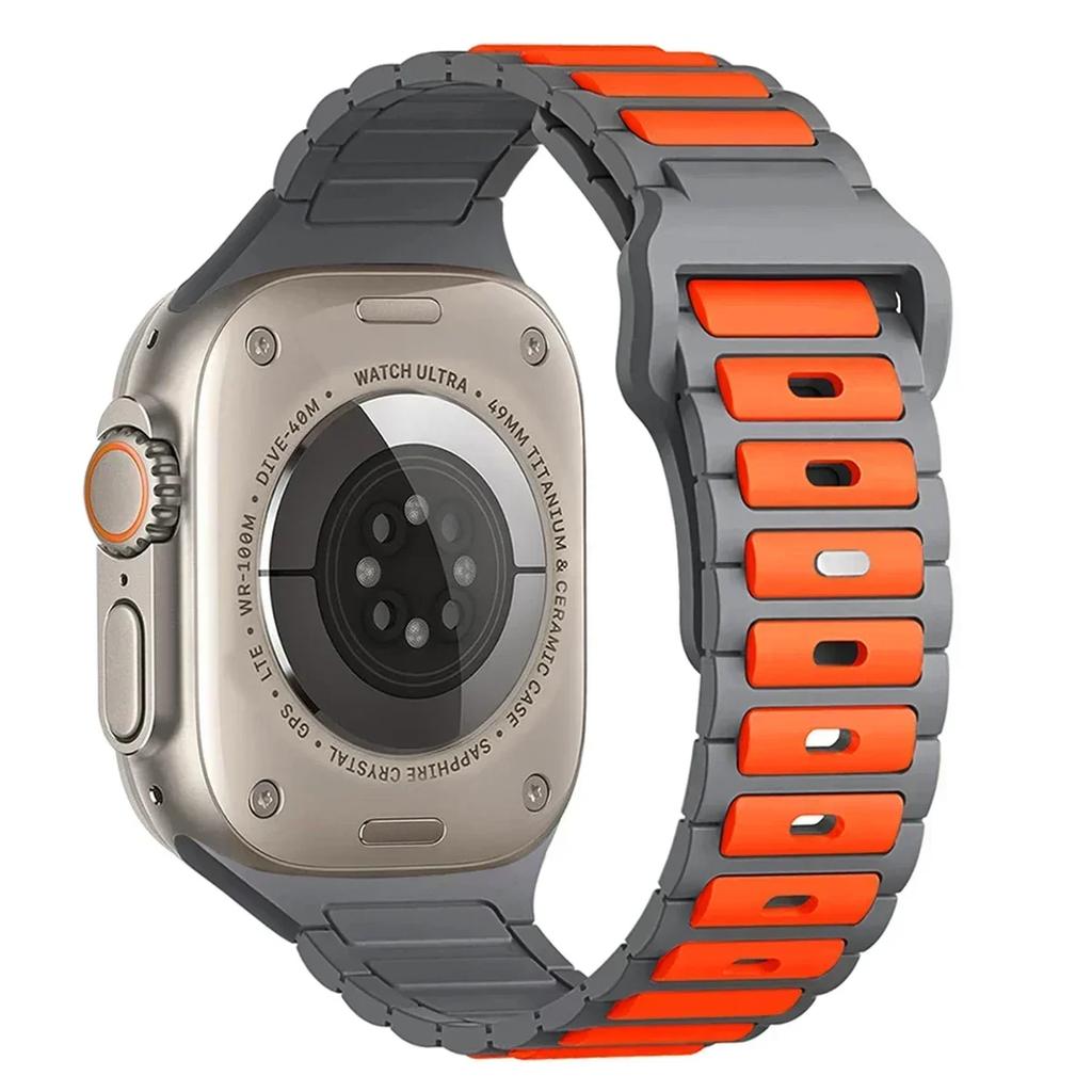 Силиконовый ремешок для Apple Watch 10, 46 мм, 45 мм, 44 мм, 49 мм, 42 мм, 40 мм, 38 мм, браслет для iWatch Series 9, 8, 7, 6, 5, SE Ultra, 2 ремешка.