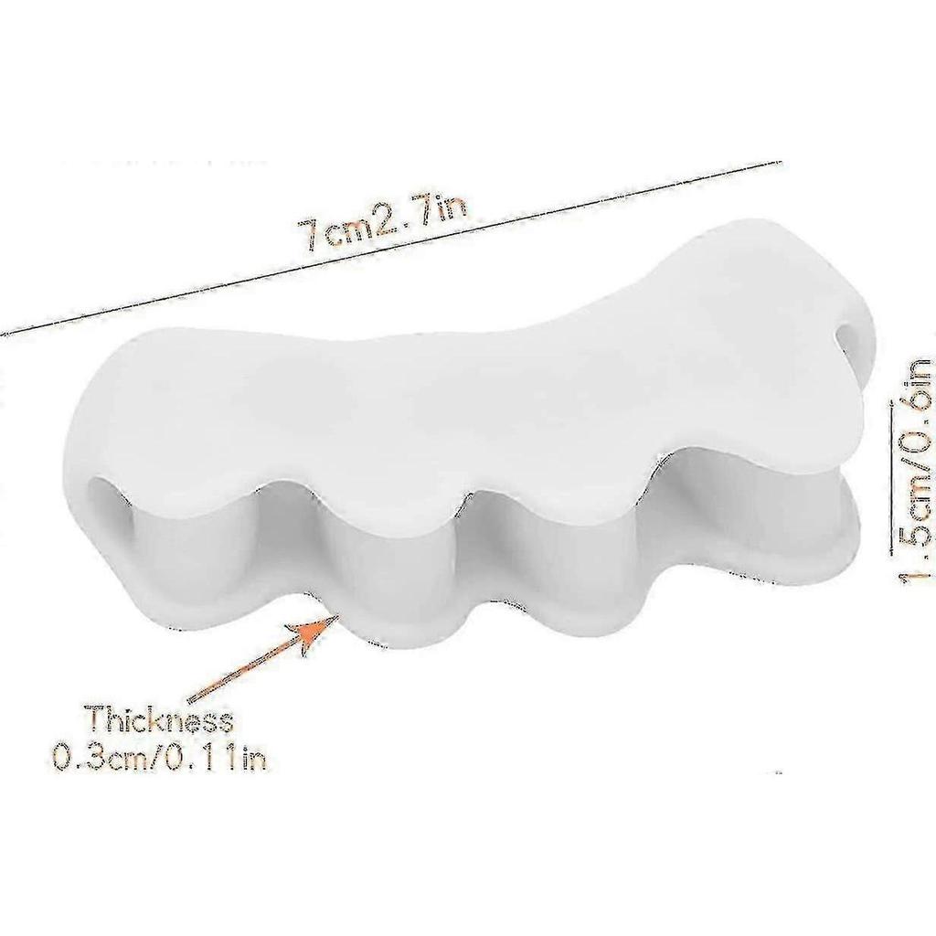 2 Pairs Silicone Toe Spreaders for Bunion Relief & Toe Alignment - Hallux Valgus Corrector