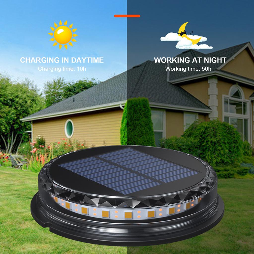 Solar Ground Lights Waterproof Solar Garden Lights Auto On/Off Lawn Landscape Lights In-Ground LED