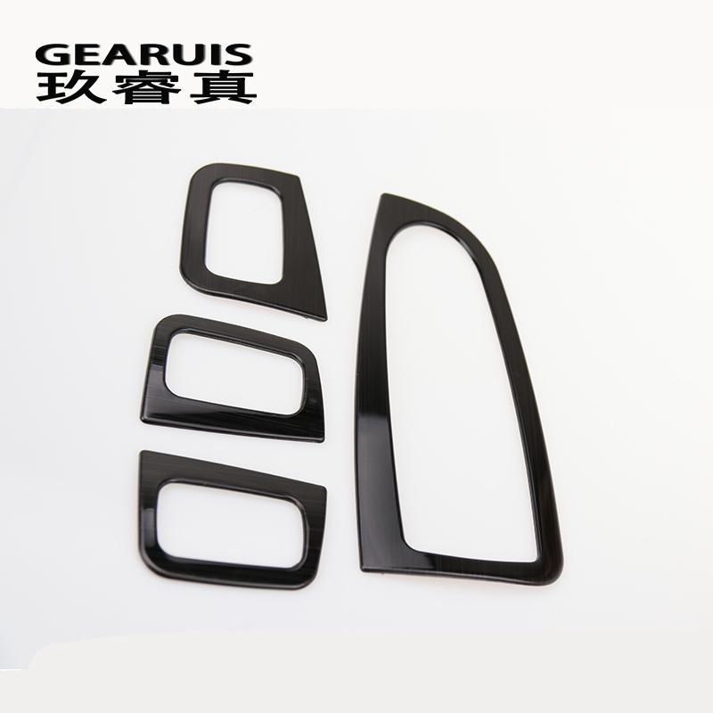 Автомобильный Стайлинг, кнопки переключателя управления окном, украшение рамки, наклейки из нержавеющей стали, чехол для Mercedes Benz C Class W205 GLC