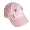 Korean Style Soft Top Baseball Hat With Bear And Letter Embroidery Design For Sunshade And Breathability
