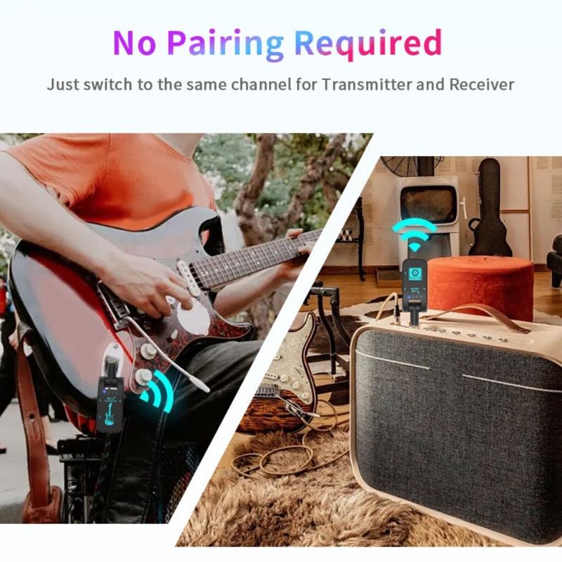 Wireless Guitar Transmitters Receiver 2.4GHz Sound Wireless Transmitters Receiver