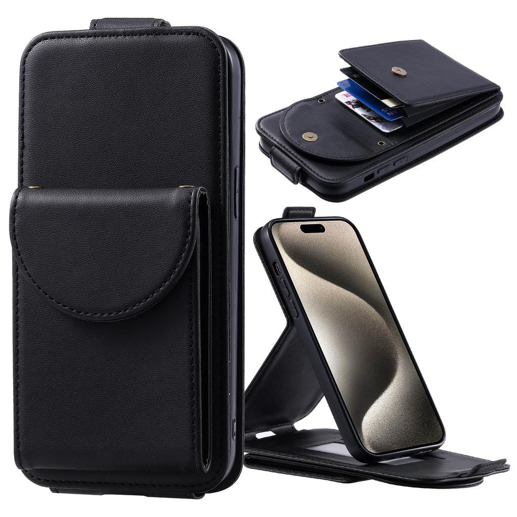 Wallet Card Slot Wrist Strap Flip Leather Case Cover for iPhone 15 14 Plus 13 12 11 Pro Max XSMAX for Samsung S24 S23 S22 S21 S20 Ultra Plus A15 A54
