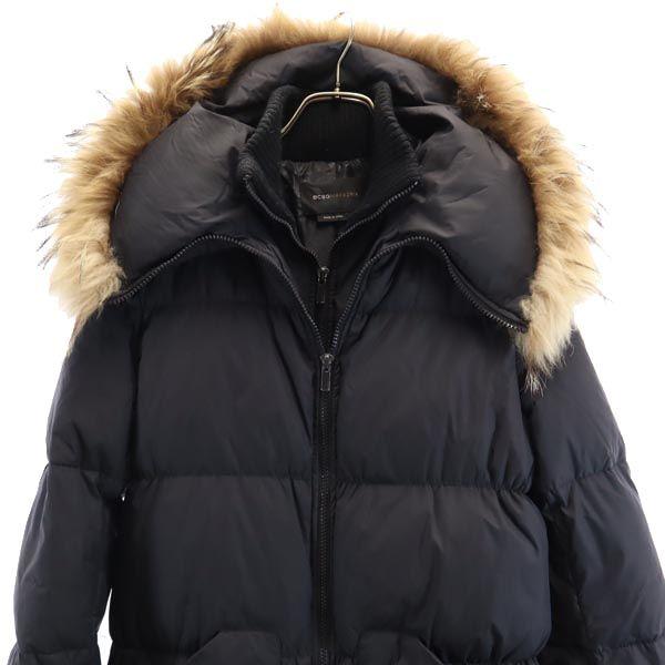 Пуховик BCBGMAXAZRIA S Черный серия капюшон Женский Б/У