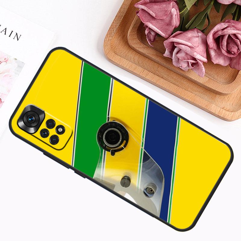 Гонщик Айртон Сенна Чехол Для Xiaomi Redmi Note 13 Pro 14 12 11 9 10 9S 10S 11S 12S Redmi 12C 13C 14C 10C Обложка