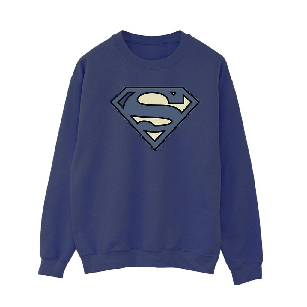 DC Comics Womens/Ladies Superman Indigo Blue Logo Sweatshirt